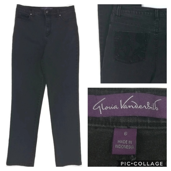 Gloria Vanderbilt Denim - *Gloria Vanderbilt Amanda straight jeans high rise